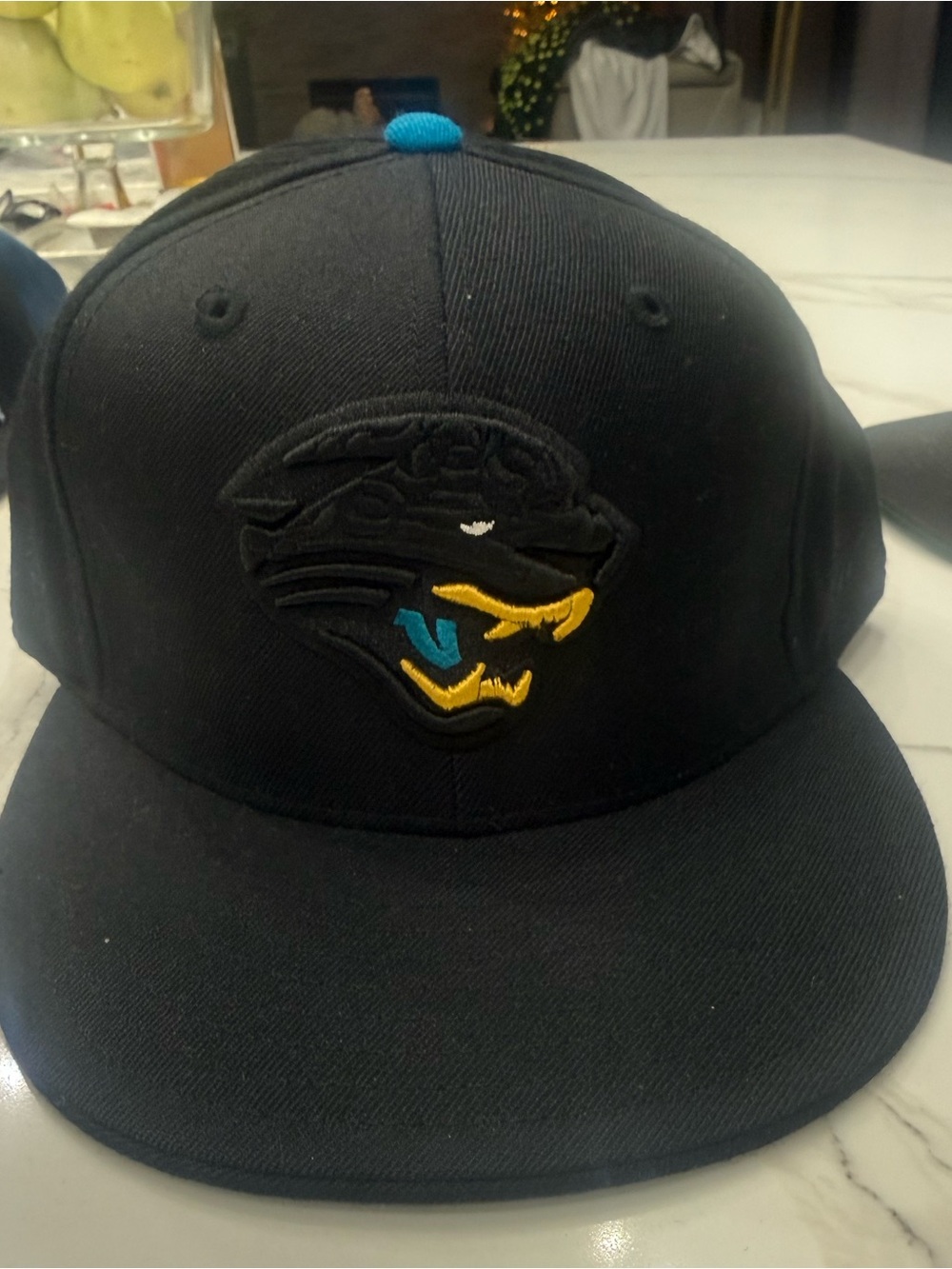 NFL Jacksonville Jaquars Logo Cap with Teal & Gold Accent